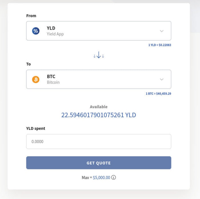 Coin-Konvertierung direkt auf der Plattform