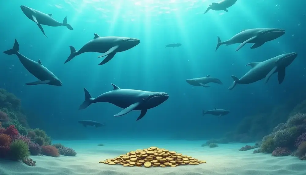 Dogecoin: Wale kaufen massiv ein, während institutionelle Anleger zurückhaltend bleiben