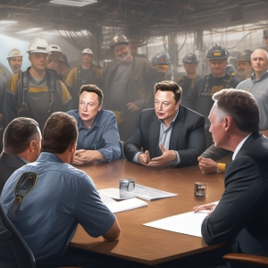 Elon Musk trifft sich mit nordamerikanischen Minern