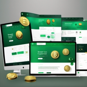 Website der Emerald Crypto Coin ist sehr einfach gehalten